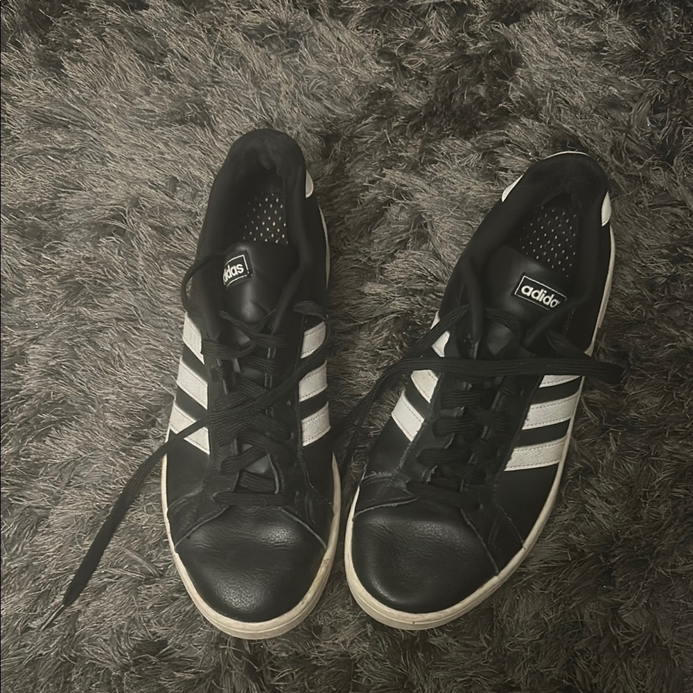 Adidas Black and White Sneakers